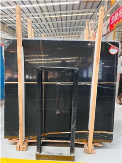 Aziza Black Sahara Marble Slab Tiles