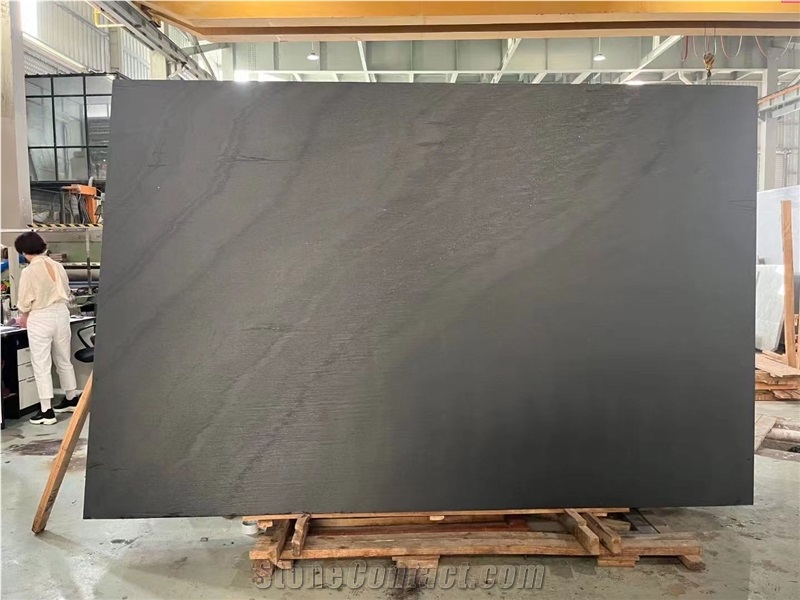 China Shanxi Black Slate Slab Tiles