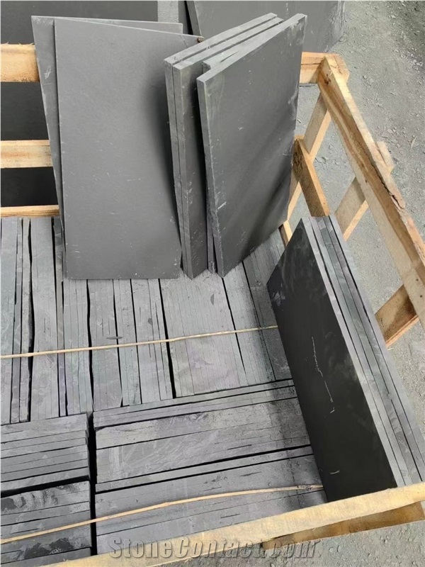 China Shanxi Black Slate Slab Tiles