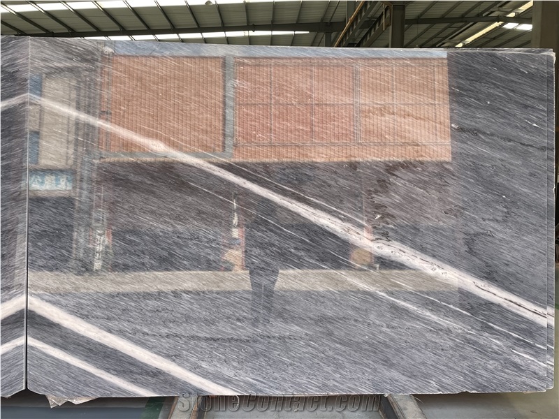 Chinese Bruce Grey Marble Slab Tiles