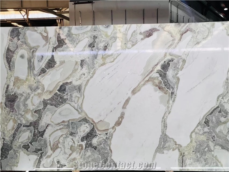 Fendi White Marble Slab Tiles