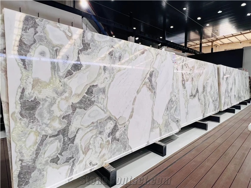 Fendi White Marble Slab Tiles