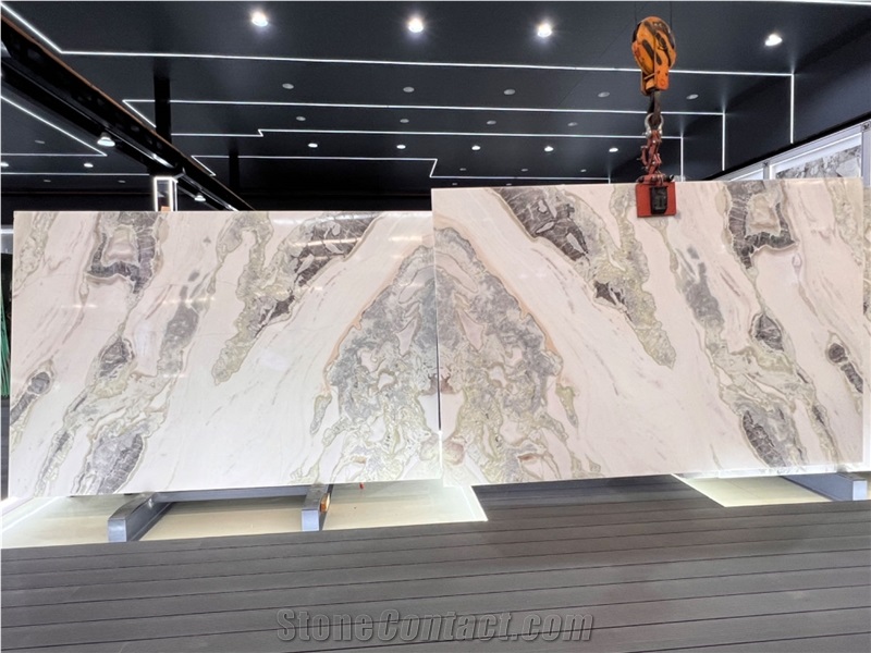Fendi White Marble Slab Tiles