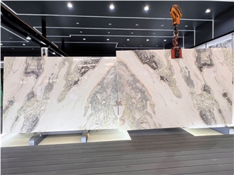 Fendi White Marble Slab Tiles