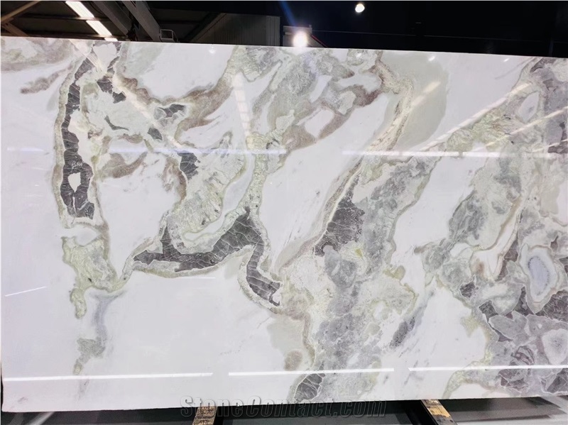 Fendi White Marble Slab Tiles