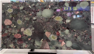 China Multicolor Lithosporic Granite Slabs Tiles