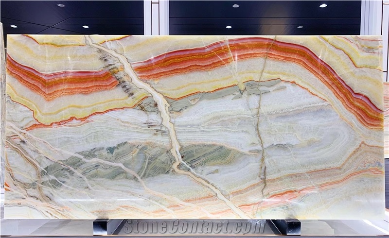 Iran Karaj Rainbow Onyx Rainbow Persian Onyx Tiles