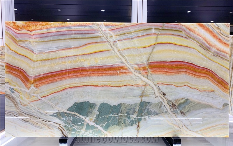 Iran Karaj Rainbow Onyx Rainbow Persian Onyx Tiles