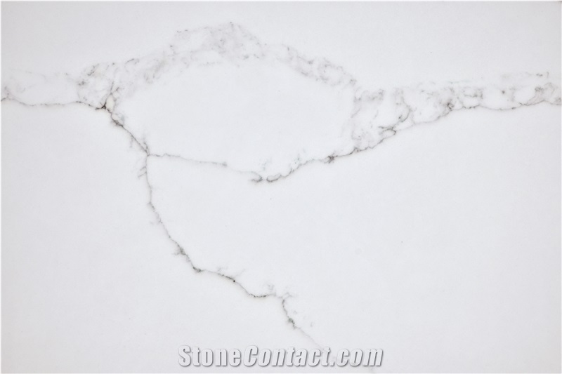 Calacatta Snow Quartz Slabs AQ6240