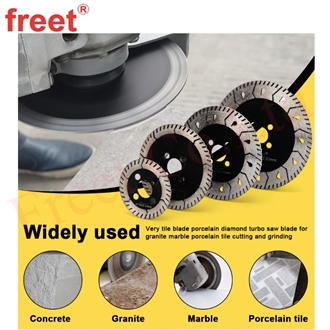 D75mm-150Mm Diamond Turbo Saw Blade For Porcelain Tile