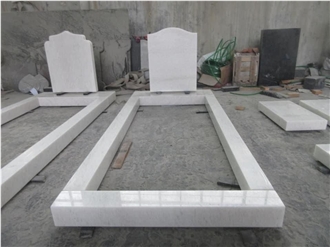 Vietnam White Marble Headstone Good Quality For The Lost Ones