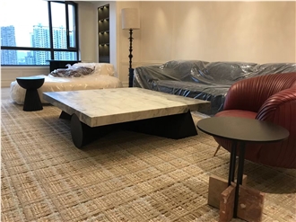 Marble Calacatta Gold Side Coffee Table For Office Decor