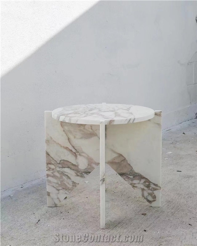 Travertine Titanium Silver Coffee Table For Home Decoration