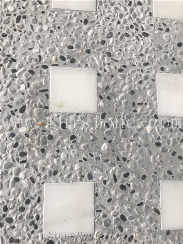 Patterned Washed Terrazzo Surface Mosaic Terrazzo Pattern