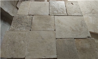 Authentic Limestone Antiquated Versailles Pattern Tiles Thick. 3Cm
