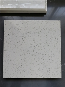 Artificial Marble Silver White Diamond Stone Slab