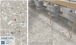 Fatiya Artificial Marble Aggregate Grey Design Wall Tile