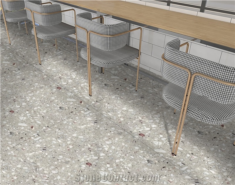 Fatiya Artificial Marble Aggregate Grey Design Wall Tile