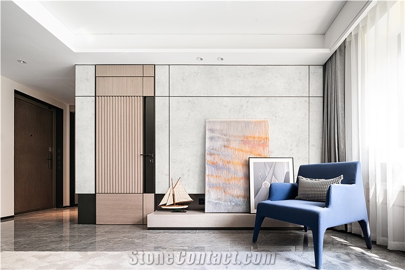 Fatiya Artificial Marble Albert White Wallboard Slab