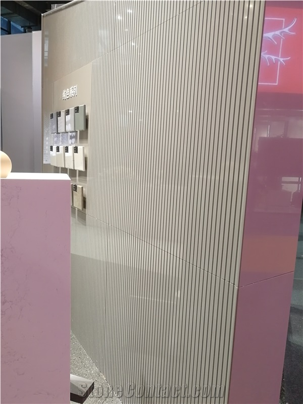 Fatiya Artificial Marble Pure Color Cement Grey Tile Slab