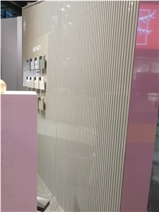 Fatiya Artificial Marble Pure Color Cement Grey Tile Slab