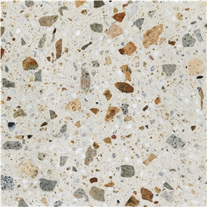 Fatiya Artificial Terrazzo Beige Bathroom Wall Tile Slab