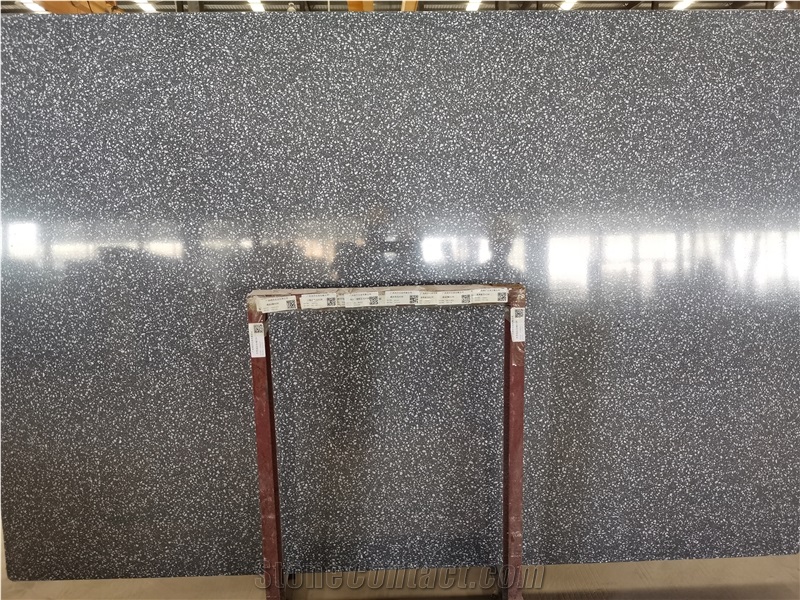 Fatiya Terrazzo Slab Sesame Grey Floor Tile