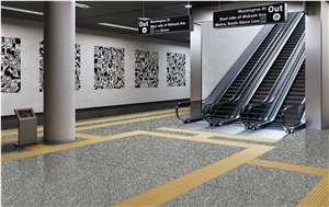 Fatiya Terrazzo Slab Starry Grey Floor Tile Wall Decoration