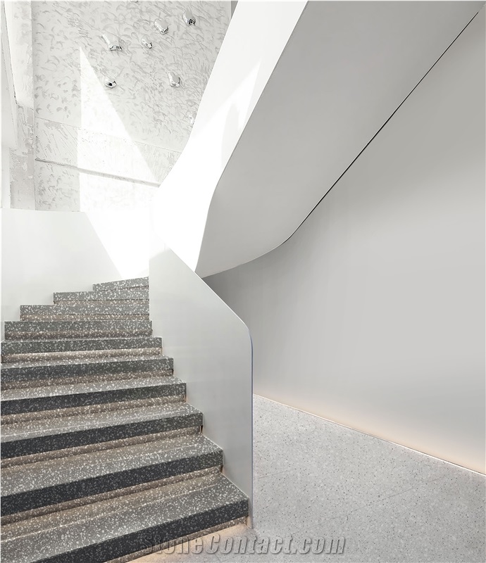Fatiya Terrazzo Slab Starry Grey Floor Tile Wall Decoration