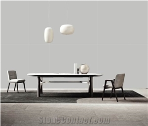 Fatiya White Artificial Marble Wall Decoration Slab