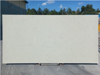 30 Mm Thickness Artificial Carrara Quartz Stone Slabs