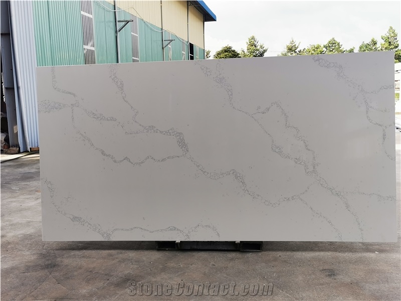 Calacatta Artificial Quartz Slabs In Vietnam