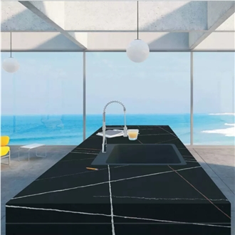 Calacatta Black Vein Vigor Quartz Kitchen Worktops