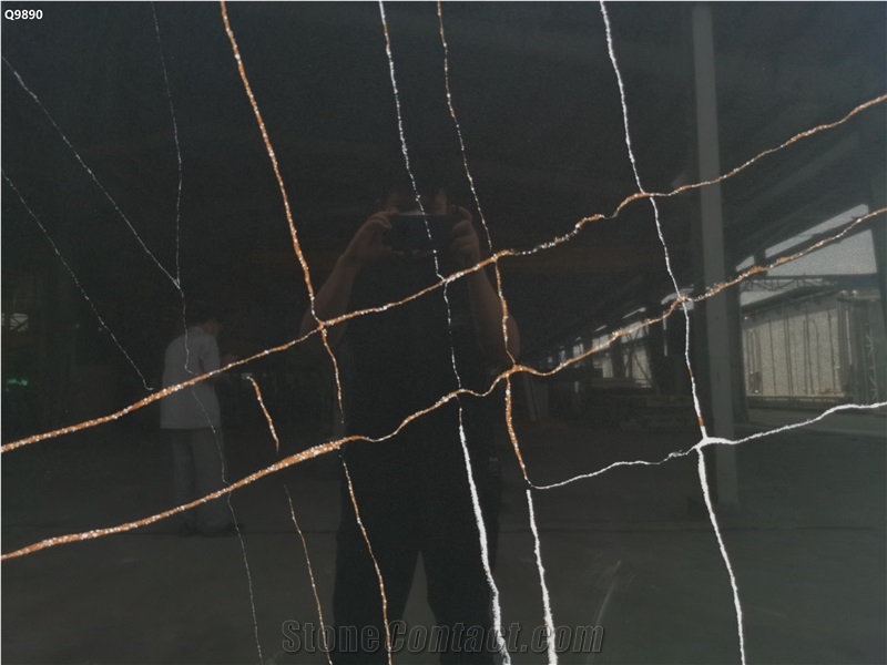 Calacatta Black Vein Vigor Quartz Kitchen Worktops