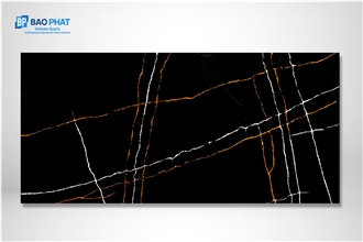 Viet Nam Quartz Stone Black Artificial Calacatta