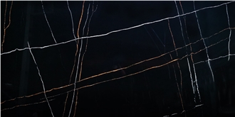 Viet Nam Quartz Stone Black Artificial Calacatta