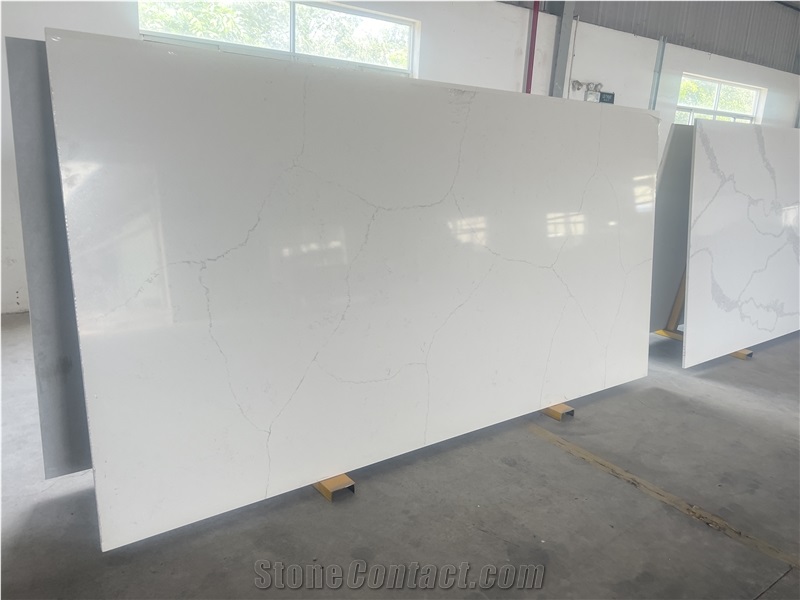 Vietnam Factory Calacatta Vein Calacatta Quartz Slabs