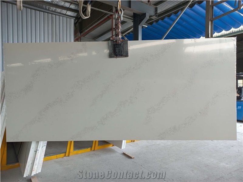Vietnam Made White Calcutta Artificial Stone Slabs