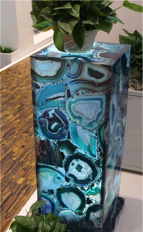 ZR005 Semiprecious  Stone  Column