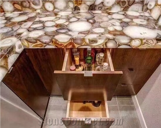 ZR006 Semi-Precious Stone Artificial Stone Countertop