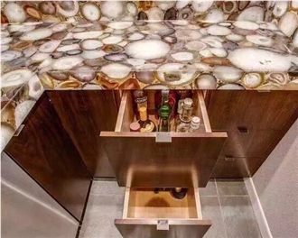 ZR006 Semi-Precious Stone Artificial Stone Countertop