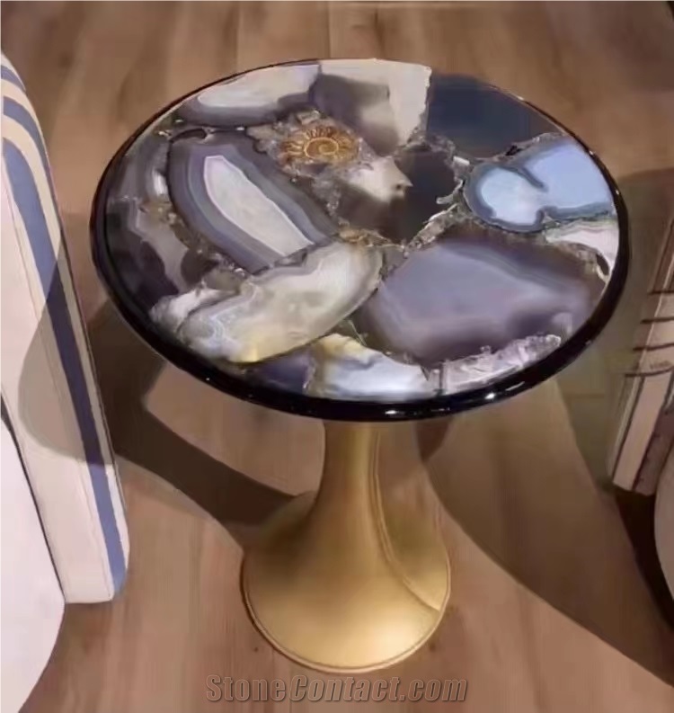 ZR011  Cafe Table Tops Semi-Precious Stone Table Top