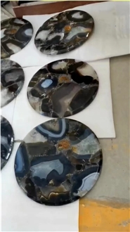 ZR011  Cafe Table Tops Semi-Precious Stone Table Top
