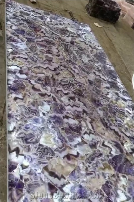 ZR012  Commercial Counters Semi-Precious Stone Reception Counter