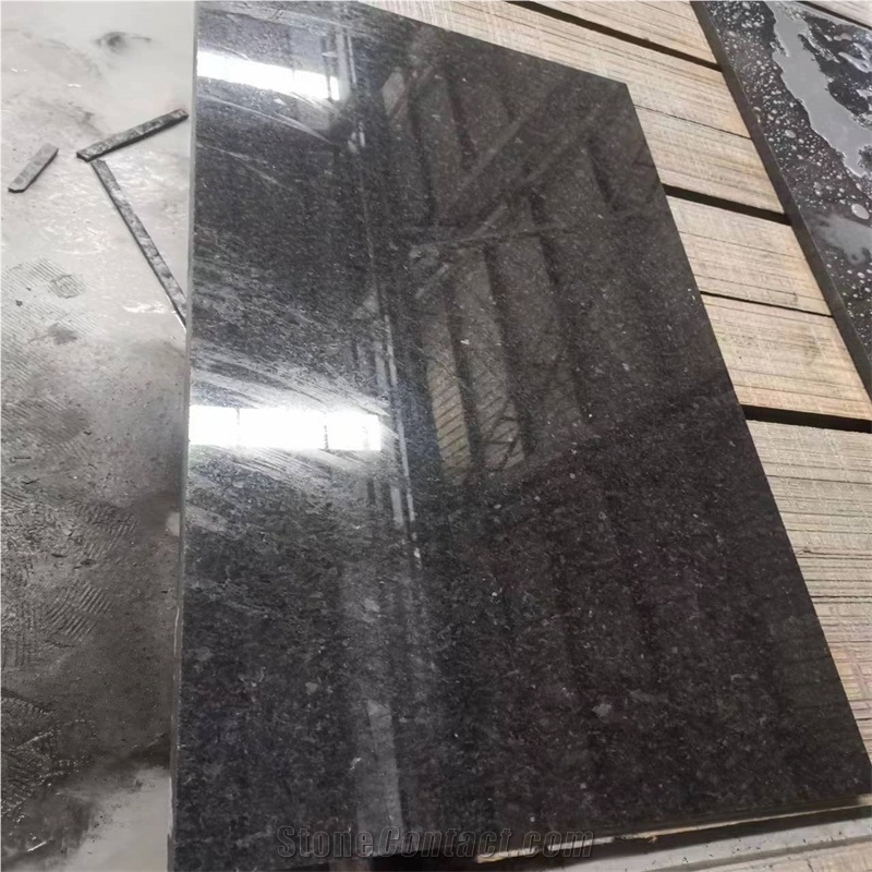 Angola Black Granite Polished Surface Slabs