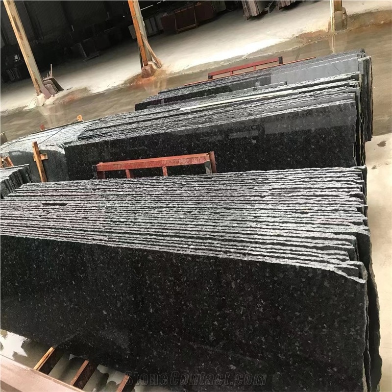 Angola Black Granite Polished Surface Slabs