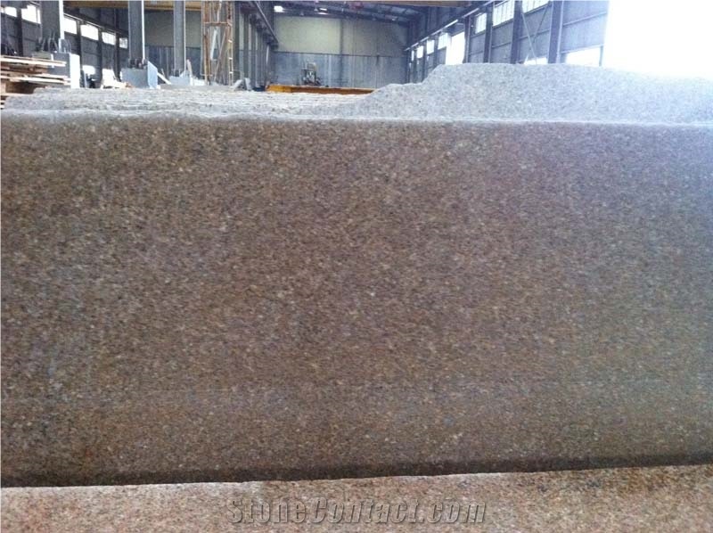 Golden Yellow Granite Flamed Slab
