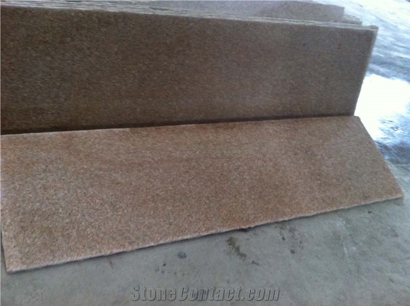 Golden Yellow Granite Flamed Slab