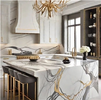 Calacatta Marble Kitchen Countertop