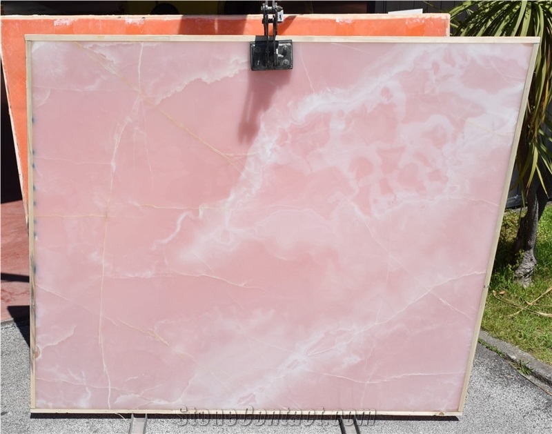 Onyx Rosa Slabs